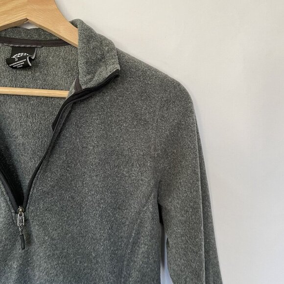 REI Co-op gray fleece 3/4 zip sweater warm comfortable women's size small - Picture 2 of 8